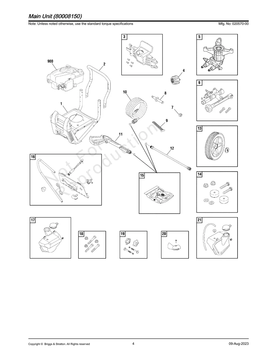 BRIGGS AND STRATTON, 020570-00, IPL.4